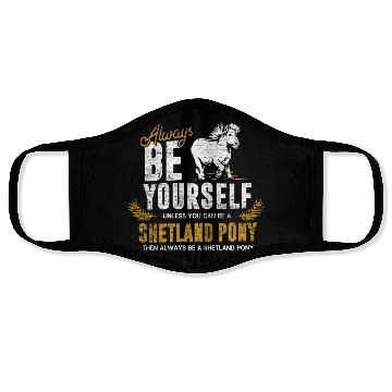 Discover Shetland Pony Gift Face Masks