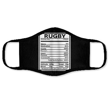 Discover Rugby Definition Rugby Player Gift Face Masks