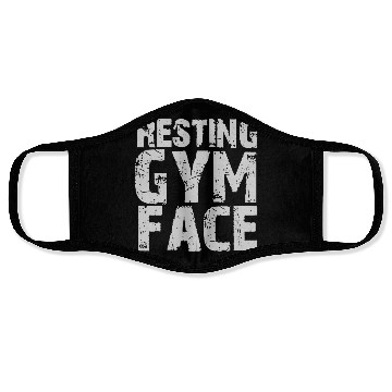 Discover Resting Gym Face Meme Funny Gym Workout Face Masks