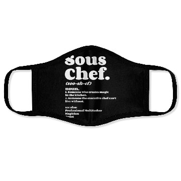 Discover Sous Chef Face Masks