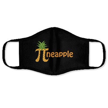 Discover funny pi neapple pi day Face Masks