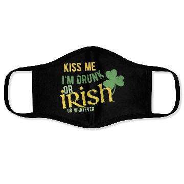 Discover Kiss me I'm drunk Face Masks
