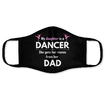 Discover Dance Dad Dancer Fathers Day Face Masks