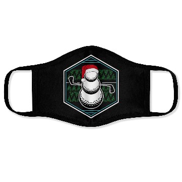 Discover Golf Snowman, snow golf, golf Face Masks