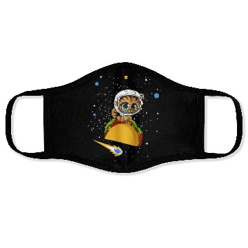 Discover Taco Cat In Space Face Masks Dancing Cat Taco