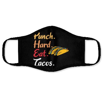 Discover BOXING: Punch Hard Eat Tacos Face Masks
