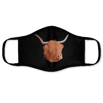Discover Scottish Highland Cow Face Masks