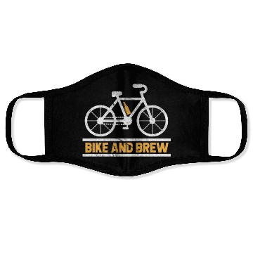 Discover Cycling Bike And Brew Face Masks