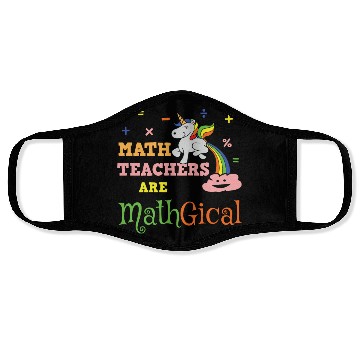 Discover Math Teacher Face Masks