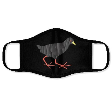 Discover Black Crake Low Poly Abstract Geometric Face Masks