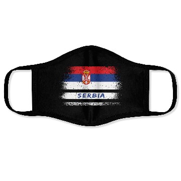Discover Serbia Vintage Flag Face Masks