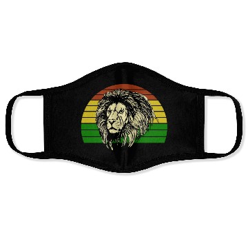 Discover Rasta Lion Reggae Face Masks