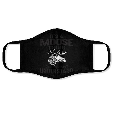 Discover It's Moose Thing Funny Moose Lover Gift Face Masks