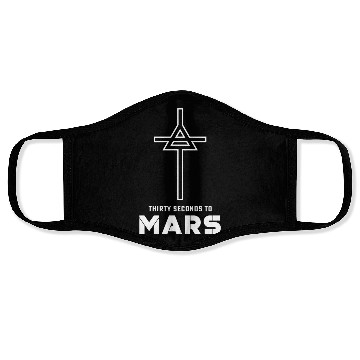 Discover 30 Seconds to Mars Cross Logo Face Masks