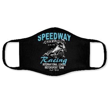Discover Motorcycle Speedway Racing Face Masks