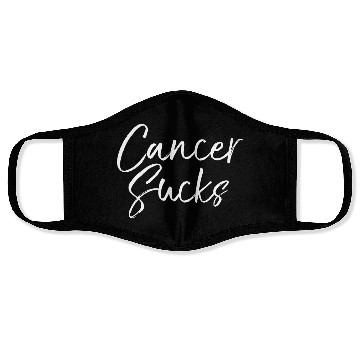 Discover CANCER SUCKS Face Masks
