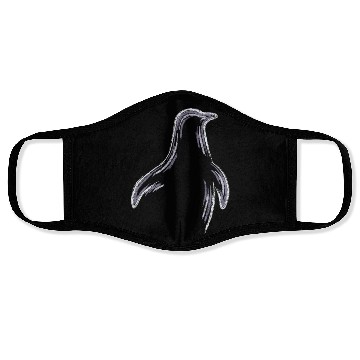 Discover Penguin Chalk Drawing Face Masks