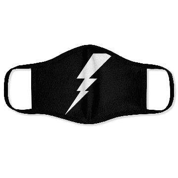 Discover Lightning Bolt Geometric Vector Shape Face Masks