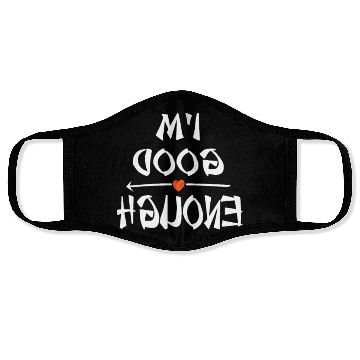 Discover Mirrored I am Good Enough Positive Mindset Yoga Me Face Masks