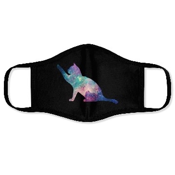 Discover galaxy cat for cats lovers Face Masks