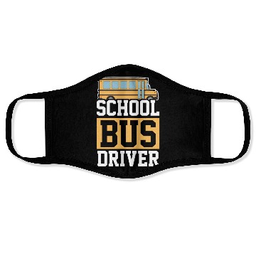 Discover Bus Driver School Bus Face Masks