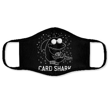 Discover Funny Card Shark Poker Player Gift Face Masks