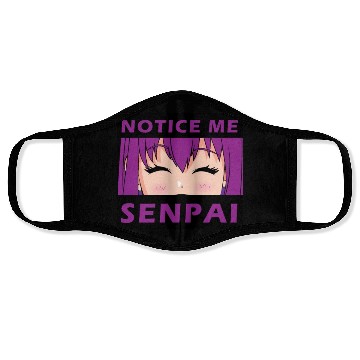 Discover Notice Me Senpai - Japanese anime manga designs Face Masks