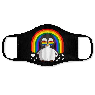 Discover Penguin Gay Pride Rainbow LGBTQ Face Masks