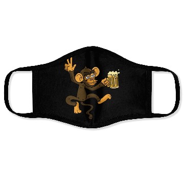 Discover DRUNK MONKEY Beer Face Masks
