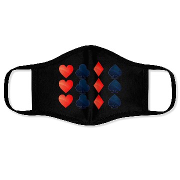 Discover Playing Cards Poker Card Suit Face Masks