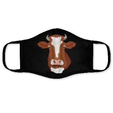 Discover Brown Cow Head Realistic Face Masks