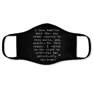 Discover James Baldwin on America Face Masks