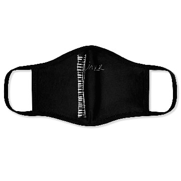 Discover jazz piano white 1 Face Masks