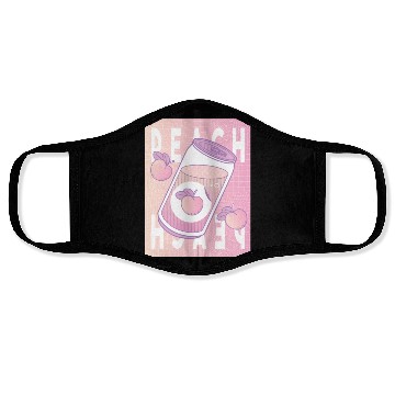 Discover Peach Drink Aesthetic Vaporwave Japan Face Masks