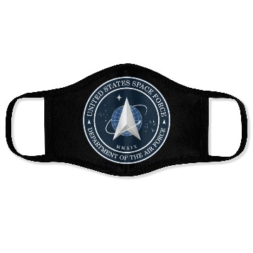 Discover New Space Force Logo 2020 USSF Face Masks