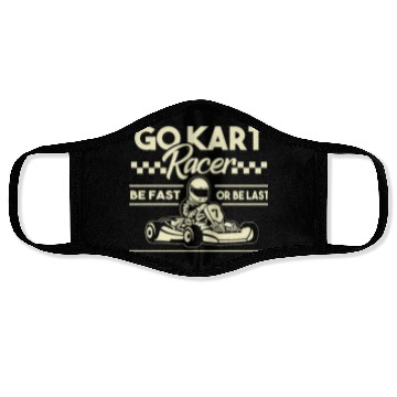 Discover Go Kart Racer Face Masks