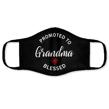 Discover Promoted To Grandma Face Masks