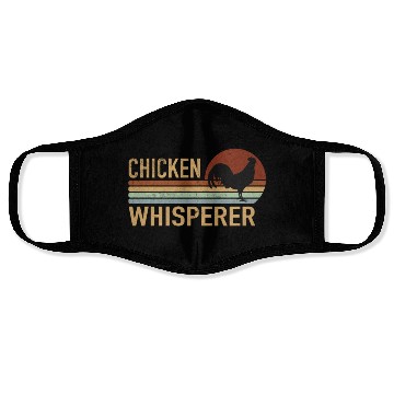 Discover Chicken Whisperer Chickens Farmer Farmer Farmer Face Masks