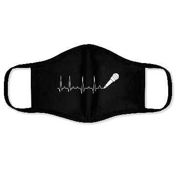 Discover Microphone Heartbeat Singing Karaoke Music Lover Face Masks