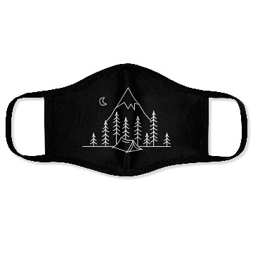 Discover Camping Wild Life Face Masks