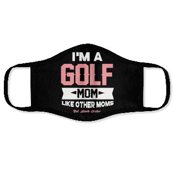 Discover Golf Mom Face Masks