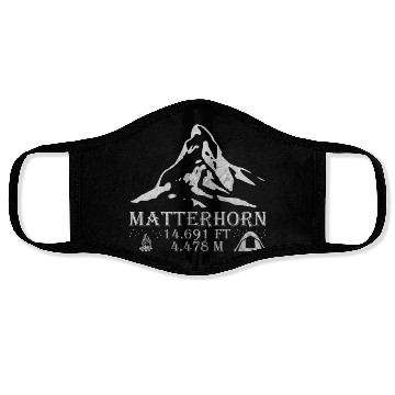 Discover Matterhorn mountain hiking altitude Alps Face Masks