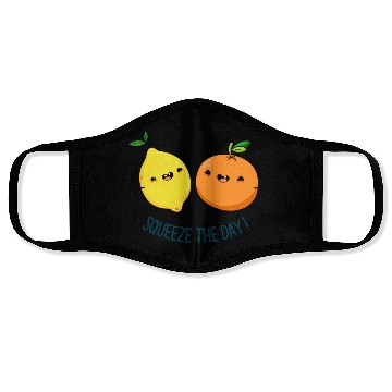 Discover Squeeze The Day cute Fruit Pun Face Masks