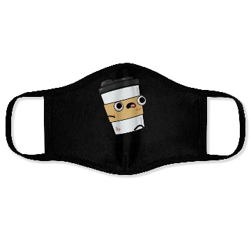 Discover Running Latte Cute Coffee Pun Face Masks