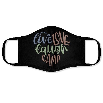 Discover Live Love Laugh Camp RV Face Masks