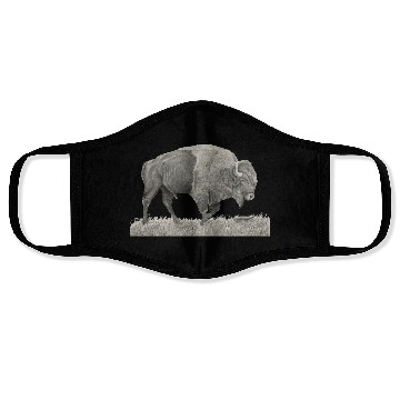 Discover Buffalo Drawing Face Masks
