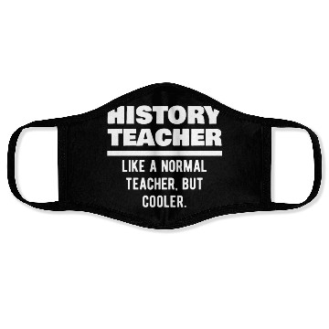 Discover History Teacher Definition Face Masks