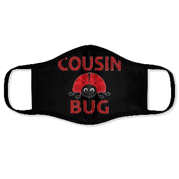 Discover Cousin Bug Funny Ladybug Cousin Face Masks