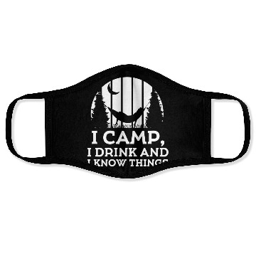 Discover Camping Camper Nature Outdoor Gift Face Masks