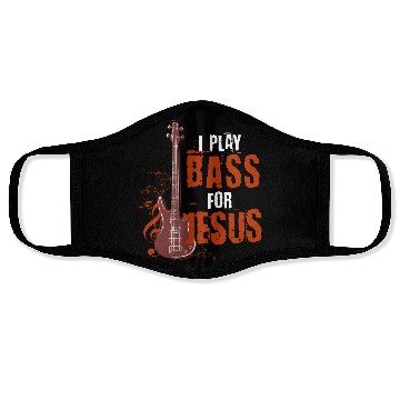 Discover Bass guitar Jesus Face Masks